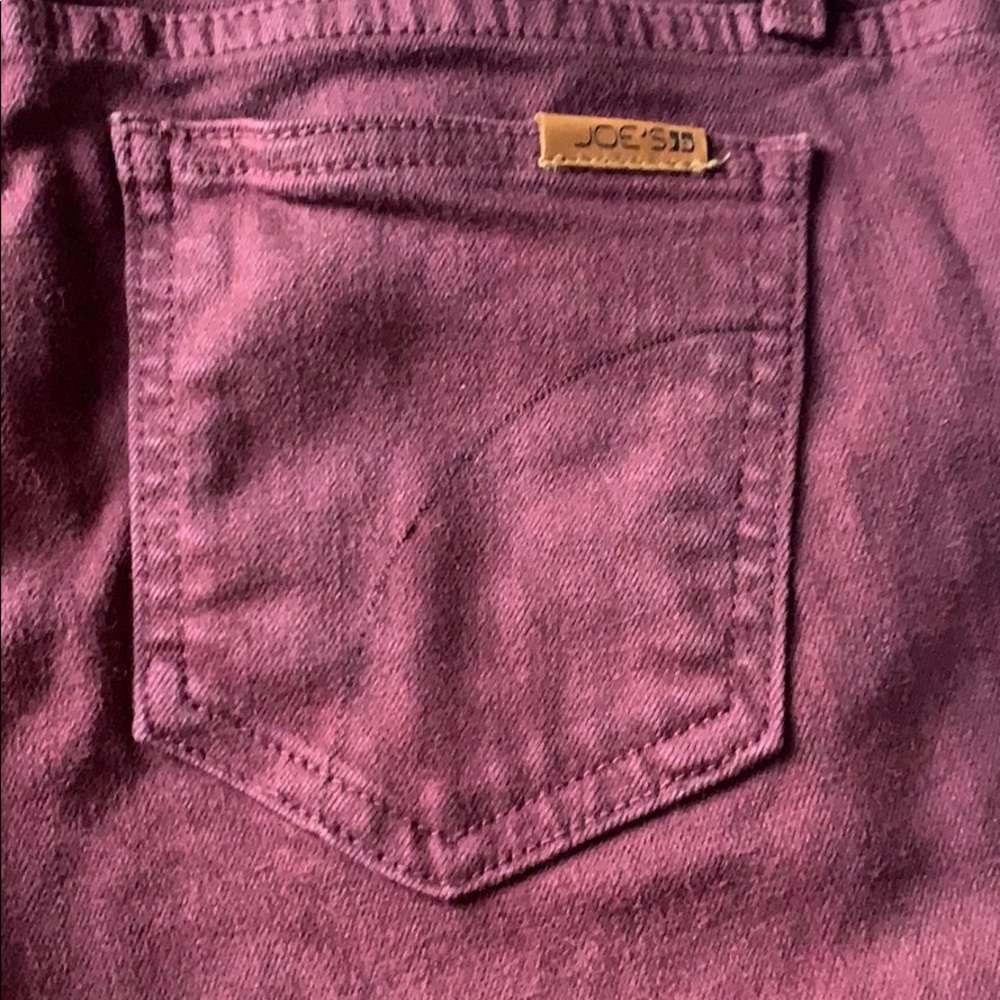 Joe’s Jeans The Skinny Size 25 Burgundy